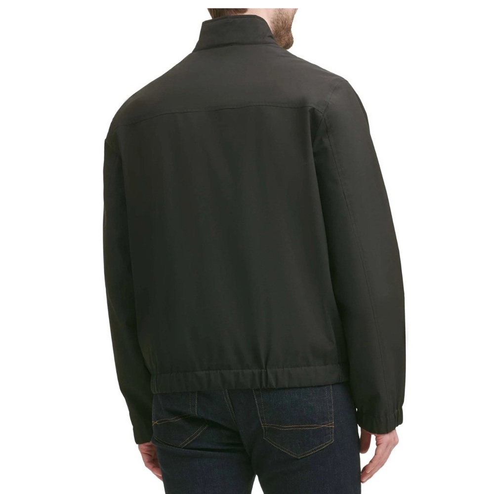 Tommy Hilfiger Men's Bomber Jacket Water and Wind Resistant Black - Picture 3 of 5